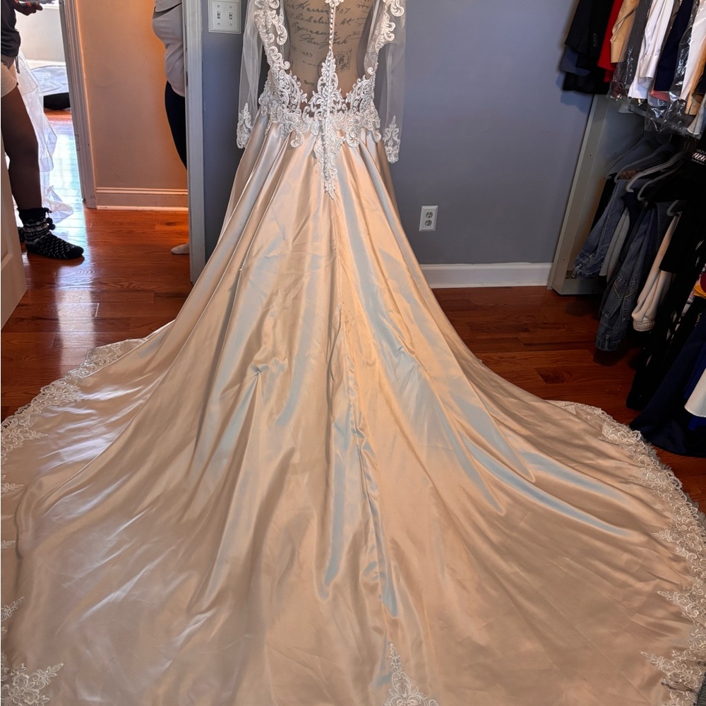 Merrell Ivory Lace Wedding Gown